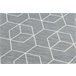 Alfombra de cuerda sisal FLAT 48655/637 Cubos 3D 120x170 Gris