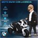 Moto Eléctrica Infantil PP y metal HOMCOM Negro