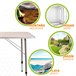 Mesa camping plegable altura regulable Aktive Camping Blanco