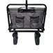 Acomoda Textil – Carro de Jardín con Ruedas. Plegable y Robusto. Negro