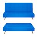 Sofá Cama Clic Clac Tipo Libro de 3 Plazas modelo Berlin Azul