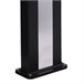 Ducha solar de aluminio con lavapiés Sined DOCCIA ELLA INOX Negro