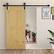 Kit de Accesorios para Puerta Corredera Acero al Carbono HOMCOM 200 Negro