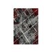 Alfombra polipropileno 150X210cm CUADROS Rojo