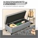 Banco de Almacenamiento 125x49 Gris