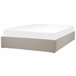 Beliani Cama con somier Poliéster DINAN 167x214 Beige
