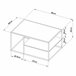 Mesa de centro Solund rectangular acero 60x90 Azul Claro