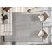 Alfombra FLORENCE 24021 glamour tejido plano flecos 175x270 Crema