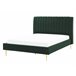 Beliani Cama con somier Terciopelo MARVILLE 162x225 Verde