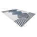 Alfombra lavable ANDRE 1168 Diamantes Geométrico 160x220 Blanco/ Gris