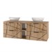 Conjunto de muebles con doble lavabo 2 compartimientos y columna Teren 140 Conjunto de muebles con doble lavabo 2 compartimientos y columna Teren 140 Madera