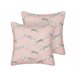Beliani Cojín decorativo ARALES 45x45 Rosa Talco