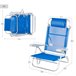 Aktive Pack de 2 sillas de playa plegables y reclinables Azul