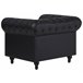 Beliani Sillón CHESTERFIELD Negro
