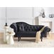 Beliani Chaise longue izquierdo Terciopelo LATTES Negro