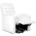 Sillón Relax Acolchado Masaje Eléctrico Elevación Personas Blanco Gridinlux Blanco
