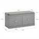 Banco Zapatero con 2 Estantes y 2 Puertas FSR131-HG SoBuy Gris