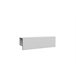 Recibidor MULTIFUNCIONAL 120x35x27cm blanco mate y gris Blanco