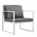 [casa.pro] 2 x sillón silla de jardín set de 2 muebles de jardín Blanco