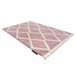 Alfombra BERBER TROIK A0010 rosa/blanco Franjas Bereber Marroquí 120x170 Rosa
