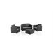 Set de jardín MAHINA sofá 2 plazas, 2 sillones y mesa de centro Gris