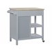 Beliani Carrito de cocina GENOA 80 Gris