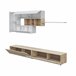Compacto tv 260cm blanco y roble MANHATTAN Blanco/ Madera