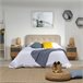 Cabecero tapizado Saona Beige 150 Beige