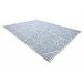 Alfombra COLOR SISAL líneas triangulos zigzag 60x110 Azul