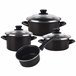 Magefesa Kenia Negra - Batería De Cocina 7 Piezas Negro
