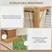 Pérgola de Jardín Aluminio, Poliéster Outsunny Marron