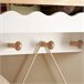 Librería Infantil de Pared con 5 ganchos SoBuy KMB78-W Blanco