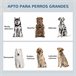 Comedero para Perros MDF, Acero Inoxidable PawHut Blanco