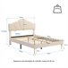 Marco de la cama 190x140 Beige