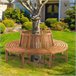 Banco de jardín - Novum - Madera 200x200 Marron