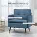 Butaca de Salón Espuma, Acero, Poliéster, Madera Contrachapada Azul