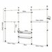 Perchero de Ropa Telescópico Altura Ajustable KLS04 SoBuy Blanco