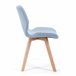 4x silla tapizada SJ.0159 Azul