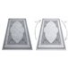 Alfombra GLOSS moderno 8490 52 Ornamento elegante marco 200x290 Gris