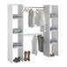 Vestidor Abierto Modular Custom 2 Modulos A Blanco