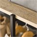 Perchero de Ropa Metal, Melamina de Madera HOMCOM Marron
