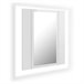 Armario espejo de baño LED acrílico 40 Blanco Brillo