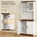 Alacena de Cocina MDF HOMCOM, hogar - cocina Blanco