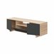 Mueble TV Zaida 3 Puertas Color Roble/Gris Gris
