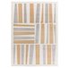 Alfombra geométrica con relieve FLORA - ATTICGO 160x230 Plateado