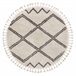 Alfombra BERBER ASILA Franjas Bereber Marroquí 160x160 Crema