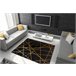Alfombra GLOSS moderno 406C 86 elegante glamour art deco 140x190 Negro