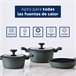 Set 5pcs bateria de cocina aluminio fundido Multicolor