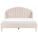 Beliani Cama con somier Poliéster AMBILLOU 177x214 Beige