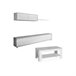 Pack mueble de tv-salón con mesa de centro Arlet Plus 200 Blanco/ Gris